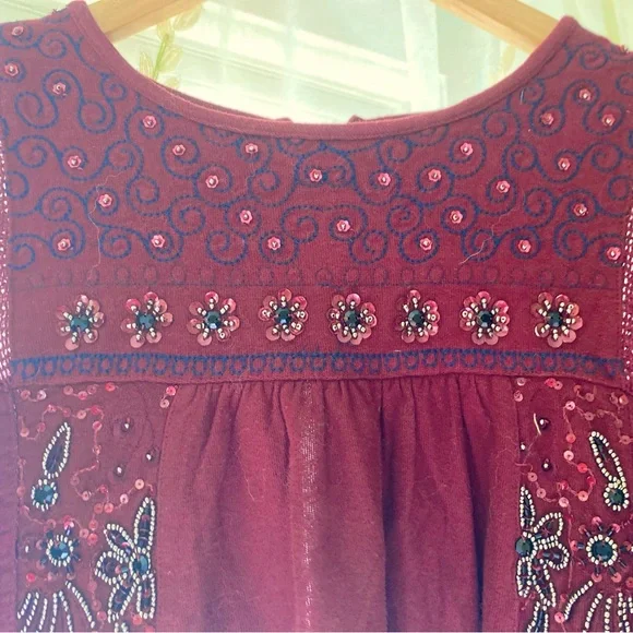 Free People | Beaded Open Back Top - Picture 6 of 7